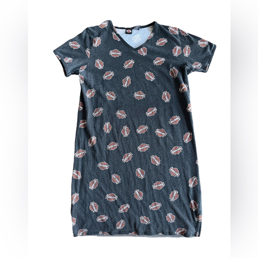 Harley Davidson T-shirt Dress All Over Print
